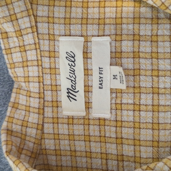 Madewell Crinkle Cotton Easy Short-Sleeve Shirt in Plaid - Picture 2 of 3
